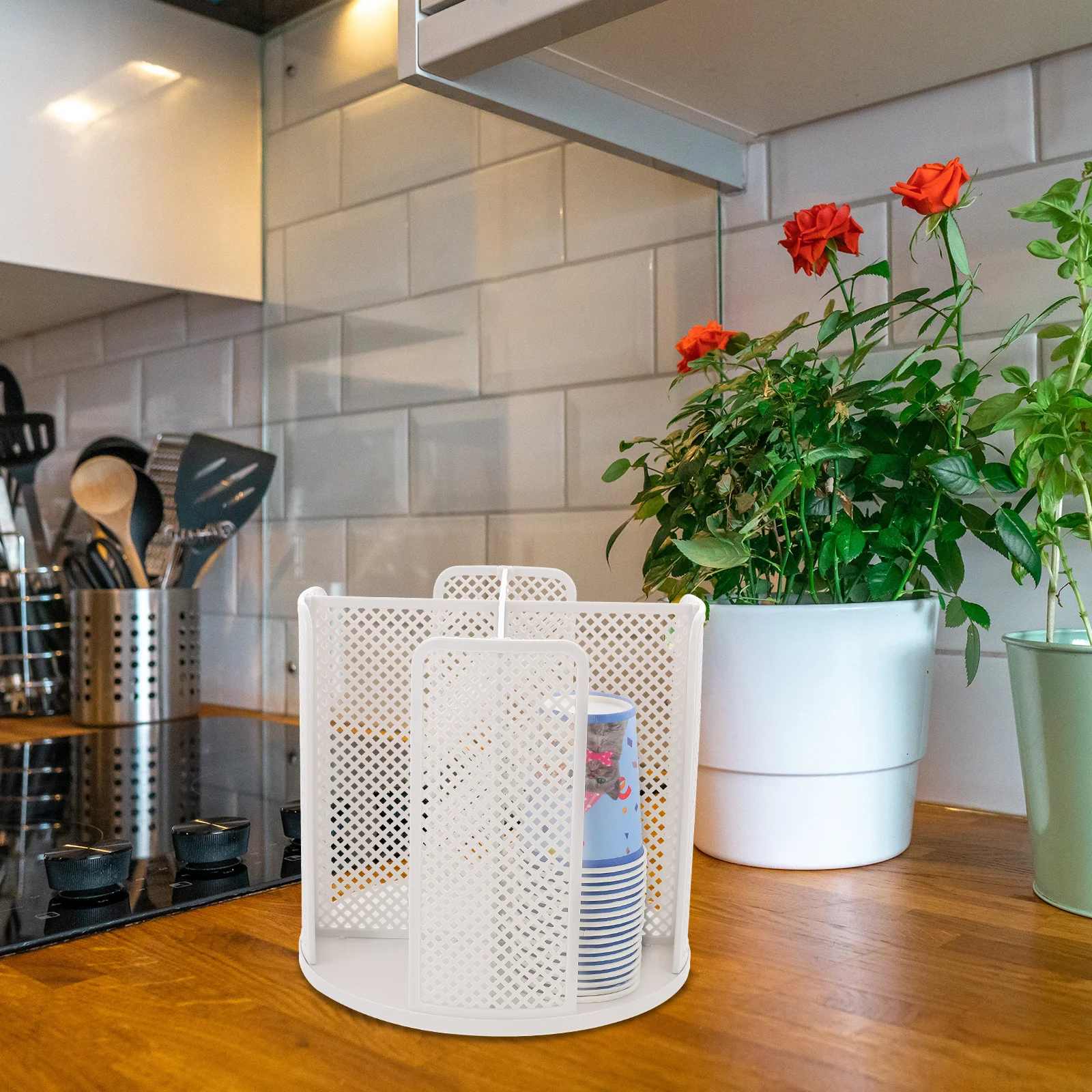 Rotating Paper Cups Holder Plastic Cup Dispenser For Coffee Disposable Cup Organizer Storage Rack Countertop Use Bar Café
Rotating Paper Cups Holder Plastic Cup Dispenser For Coffee Disposable Cup Organizer Storage Rack Countertop Use Bar Café