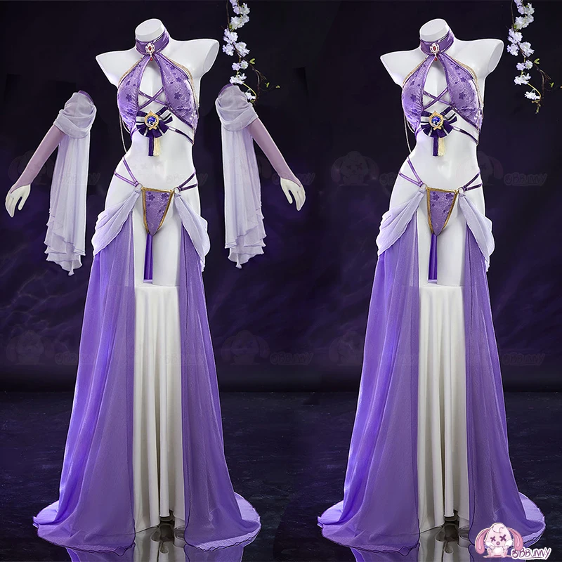 Игра Genshin Impact Raiden Shogun, карнавальный костюм, фанат, танцевальное платье Diva Shogun, сексуальный наряд для Хэллоуина, вечеринки для взрослых
Игра Genshin Impact Raiden Shogun, карнавальный костюм, фанат, танцевальное платье Diva Shogun, сексуальный наряд для Хэллоуина, вечеринки для взрослых