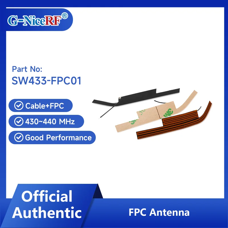 G-NiceRF | 50PCS SW433-FPC01 433MHz FPC Antenna
G-NiceRF | 50PCS SW433-FPC01 433MHz FPC Antenna