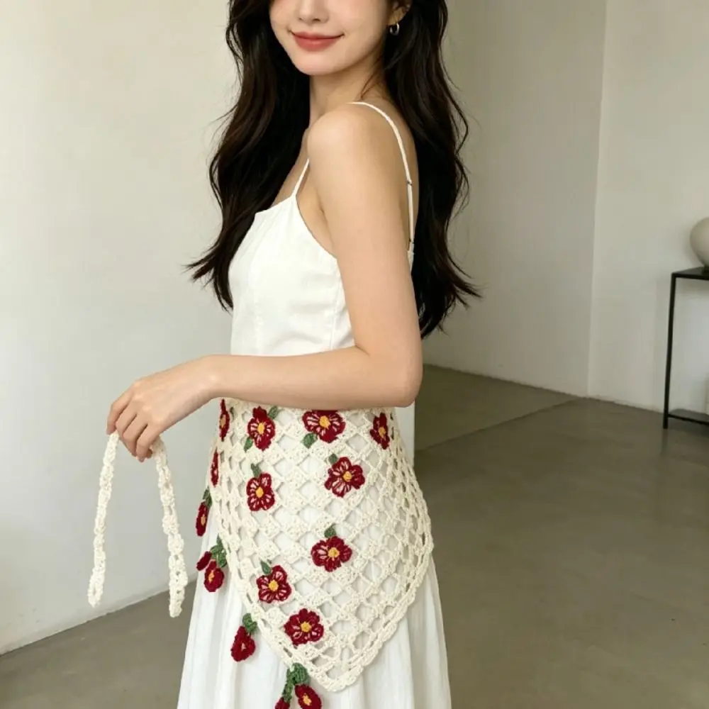 Floral Knitted Flower Headband French Pastoral Triangle Turban Bohemian Countryside Style Hollow Out Hair Band
Floral Knitted Flower Headband French Pastoral Triangle Turban Bohemian Countryside Style Hollow Out Hair Band