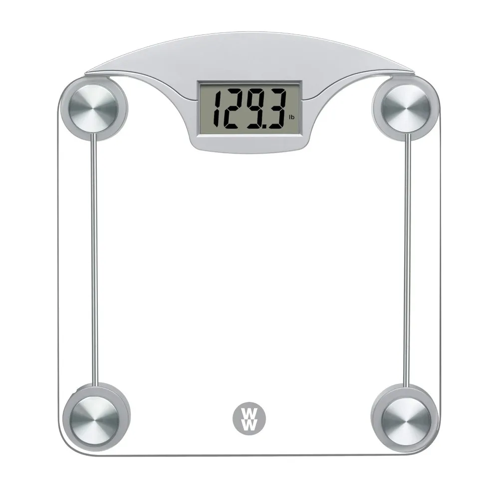 Digital Glass Bathroom Scale with Large Display, Measures Up to 400 Lbs, Tempered Safety Glass Platform
Digital Glass Bathroom Scale with Large Display, Measures Up to 400 Lbs, Tempered Safety Glass Platform