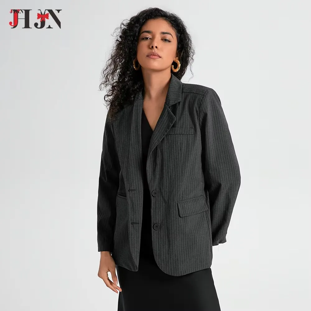 JHJN Autumn new women's fashionable and casual temperament versatile solid color lapel long sleeved suit jacket
JHJN Autumn new women's fashionable and casual temperament versatile solid color lapel long sleeved suit jacket