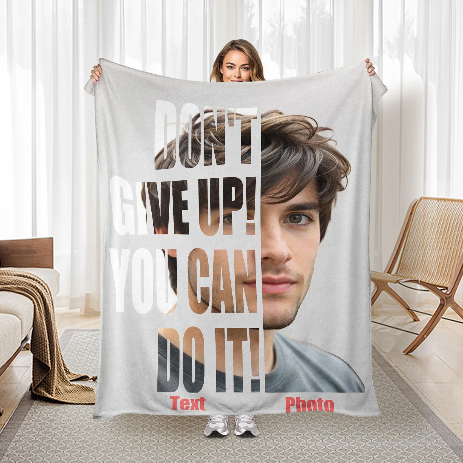 Custom Photo Blanket With Text And Silhouette Design Unique Creative Style Personalized Gift For Special Moments
Custom Photo Blanket With Text And Silhouette Design Unique Creative Style Personalized Gift For Special Moments