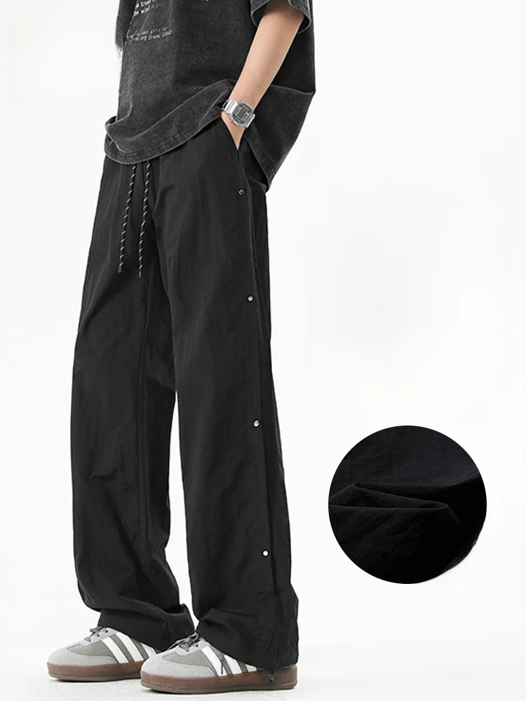 Qui Dry Thin Men's Sport Pants Summer New Sle Casual American Button Design Loose Straight Leg Long Pants Faionable Urban
Qui Dry Thin Men's Sport Pants Summer New Sle Casual American Button Design Loose Straight Leg Long Pants Faionable Urban