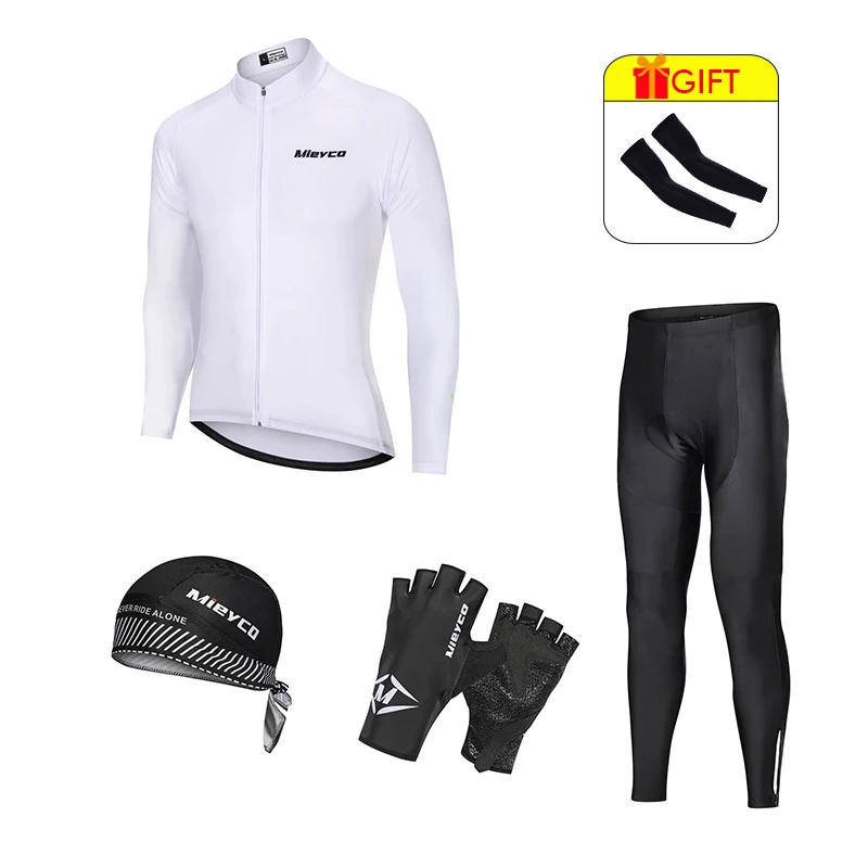 Summer Men's Cycling Clothing Suit Long-Sleeved Spring Autumn Man Bike Outfits MTB Trousers Matching Cycling Cap Cycling Glove
Summer Men's Cycling Clothing Suit Long-Sleeved Spring Autumn Man Bike Outfits MTB Trousers Matching Cycling Cap Cycling Glove