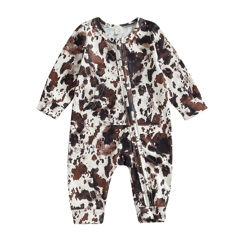 Baby Jumpsuit Long Sleeve Crew Neck Spots Print Zipped Fall Romper Clothes for Boys Girls
Baby Jumpsuit Long Sleeve Crew Neck Spots Print Zipped Fall Romper Clothes for Boys Girls