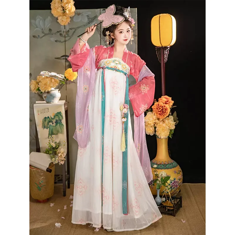 Hanfu Dress Women Ancient Chinese Traditional Embroidery Hanfu Female Fairy Cosplay Costume Summer Dress Pink Hanfu For Women
Hanfu Dress Women Ancient Chinese Traditional Embroidery Hanfu Female Fairy Cosplay Costume Summer Dress Pink Hanfu For Women