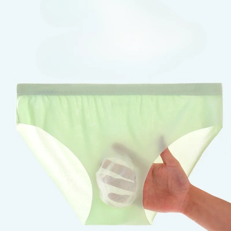Ultra Thin Briefs Men Sexy Ice Silk Seamless Underwear Quick Dry Low Waist Underpants See Through Panties Bulge Pouch Knickers
Ultra Thin Briefs Men Sexy Ice Silk Seamless Underwear Quick Dry Low Waist Underpants See Through Panties Bulge Pouch Knickers