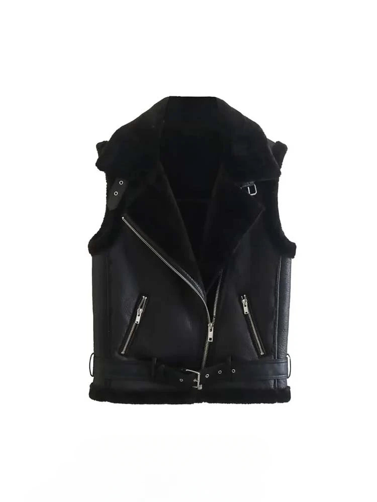 suninhear 2023 Woman Winter Reversible Cotton Imitation Leather Vest Fashion Sleeveless Jacket Windproof Casual Warm Coats
suninhear 2023 Woman Winter Reversible Cotton Imitation Leather Vest Fashion Sleeveless Jacket Windproof Casual Warm Coats