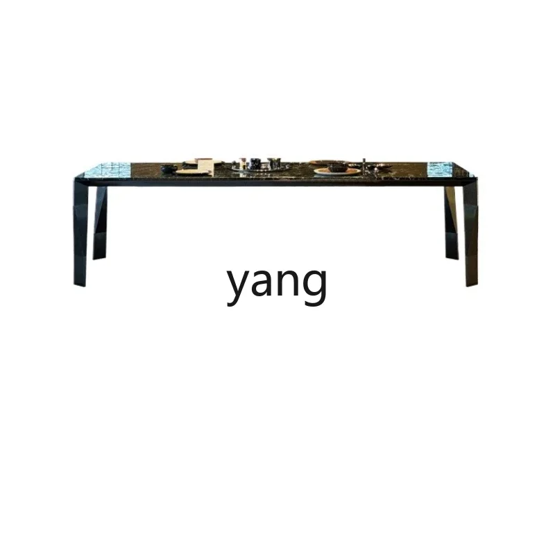 Lmm modern simple dining table rectangular Italian minimalist pure natural marble dining table
Lmm modern simple dining table rectangular Italian minimalist pure natural marble dining table