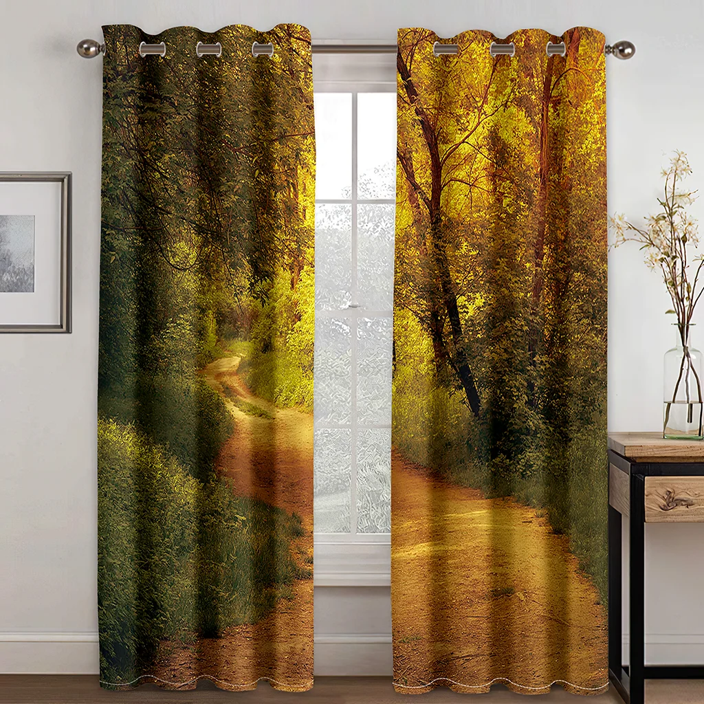 2 Pcs Yellow Leaves Forest Landscape Curtains 3D Field Style Decorative Curtains Living Room Bedroom Balcony Kitchen Decor
2 Pcs Yellow Leaves Forest Landscape Curtains 3D Field Style Decorative Curtains Living Room Bedroom Balcony Kitchen Decor