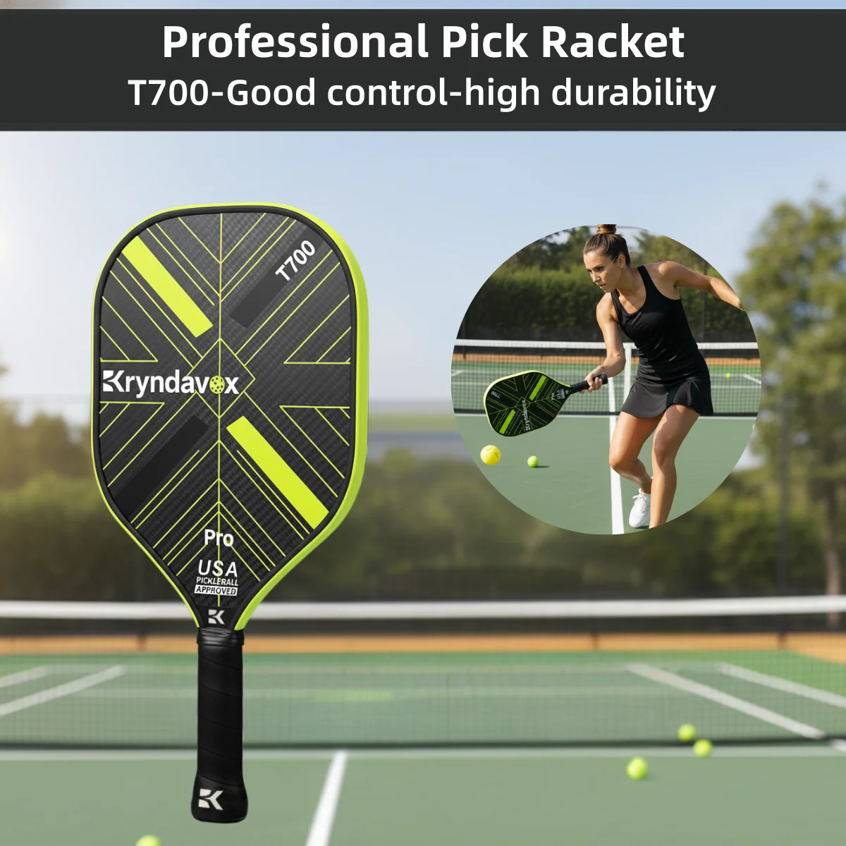 Kryndavox Pickleball accessories USAPA Approved Fiberglass/Carbon Fiber Pickleball Racket,Pickleball Bag
Kryndavox Pickleball accessories USAPA Approved Fiberglass/Carbon Fiber Pickleball Racket,Pickleball Bag