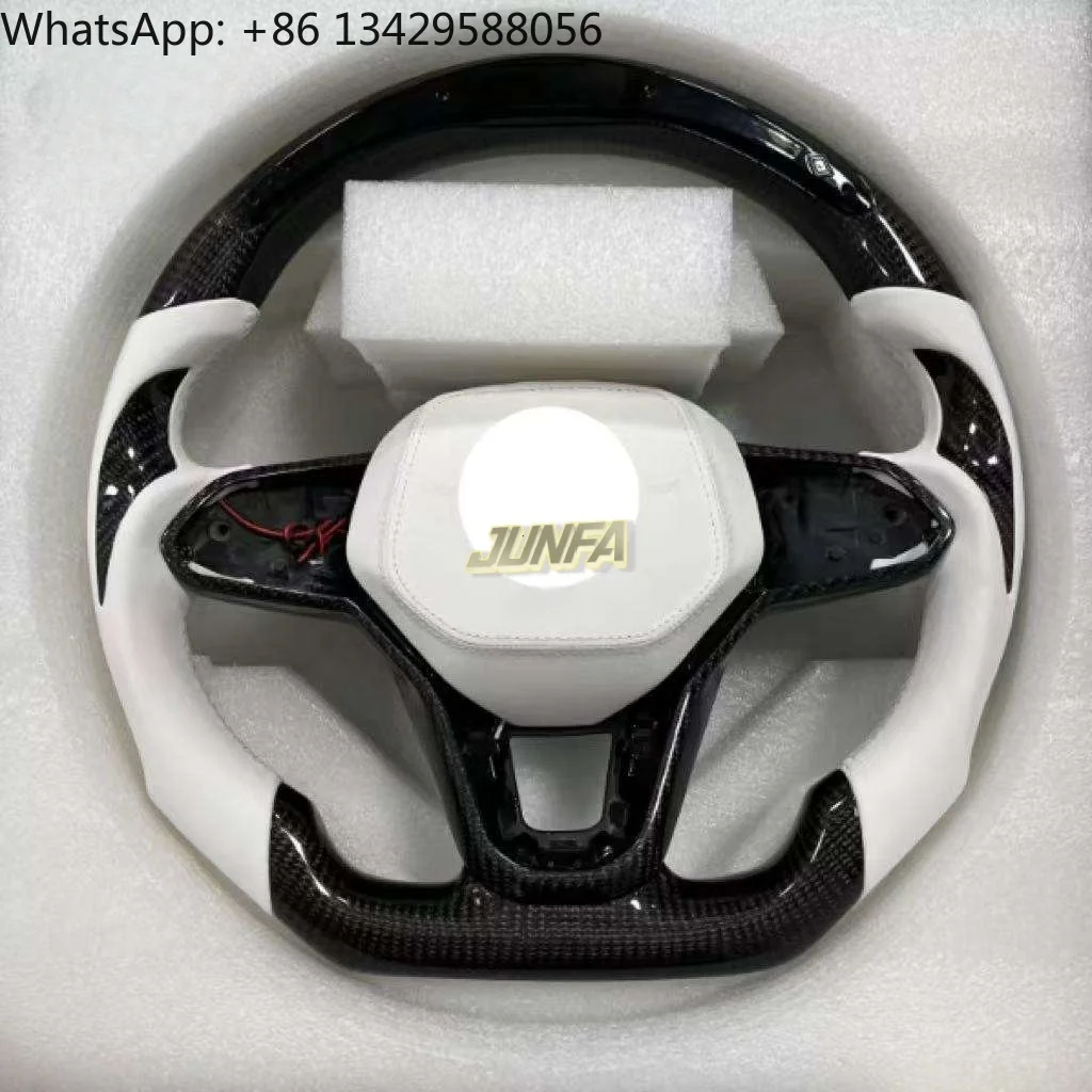 YLC Customized LED Carbon Fiber Leather Steering Wheel For VW Golf MK5 MT GTI R 
YLC Customized LED Carbon Fiber Leather Steering Wheel For VW Golf MK5 MT GTI R