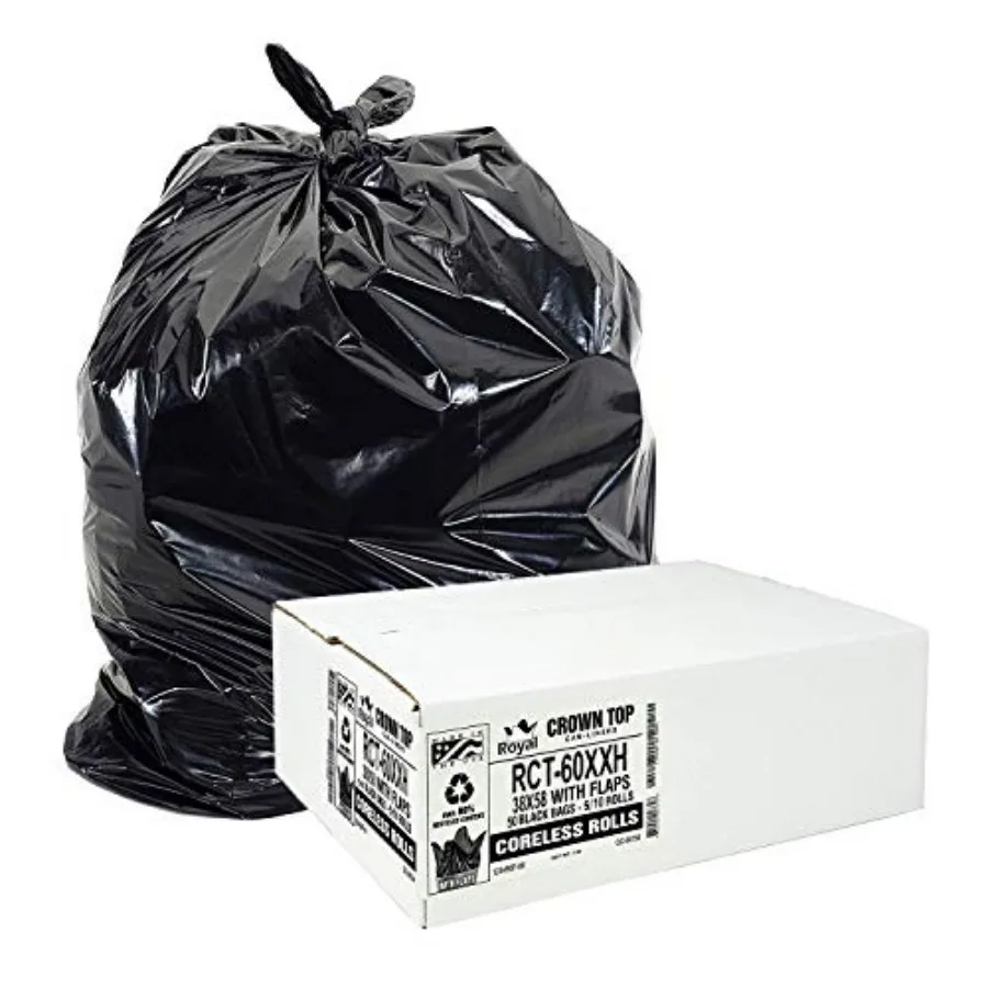 55 Gallon Trash Bags Heavy Duty - Huge - 2.0 MIL Thick (equiv) - 38" x 58" - Garbage Bags for Toter, Contractors, Lawn, Leaf, Y
55 Gallon Trash Bags Heavy Duty - Huge - 2.0 MIL Thick (equiv) - 38" x 58" - Garbage Bags for Toter, Contractors, Lawn, Leaf, Y
