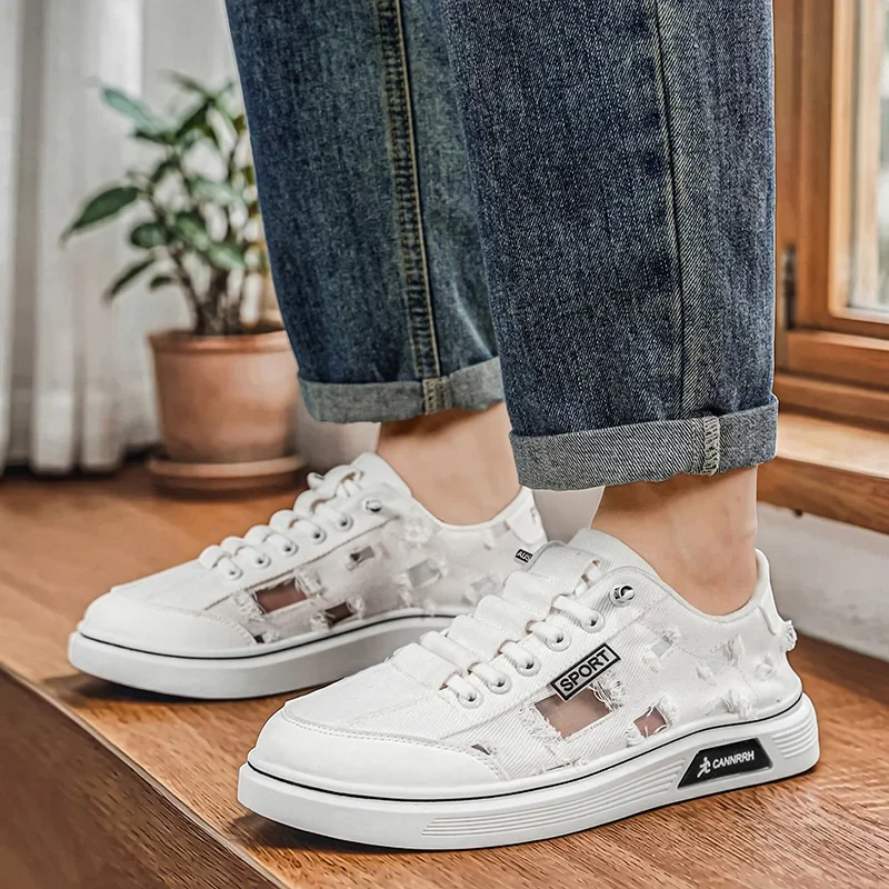 Summer Canvas Shoes For Men Skateboard Shoes Comfortable Low-cut Men's Vulcanized Sneakers Breathable Flat Casual Sneakers Man
Summer Canvas Shoes For Men Skateboard Shoes Comfortable Low-cut Men's Vulcanized Sneakers Breathable Flat Casual Sneakers Man