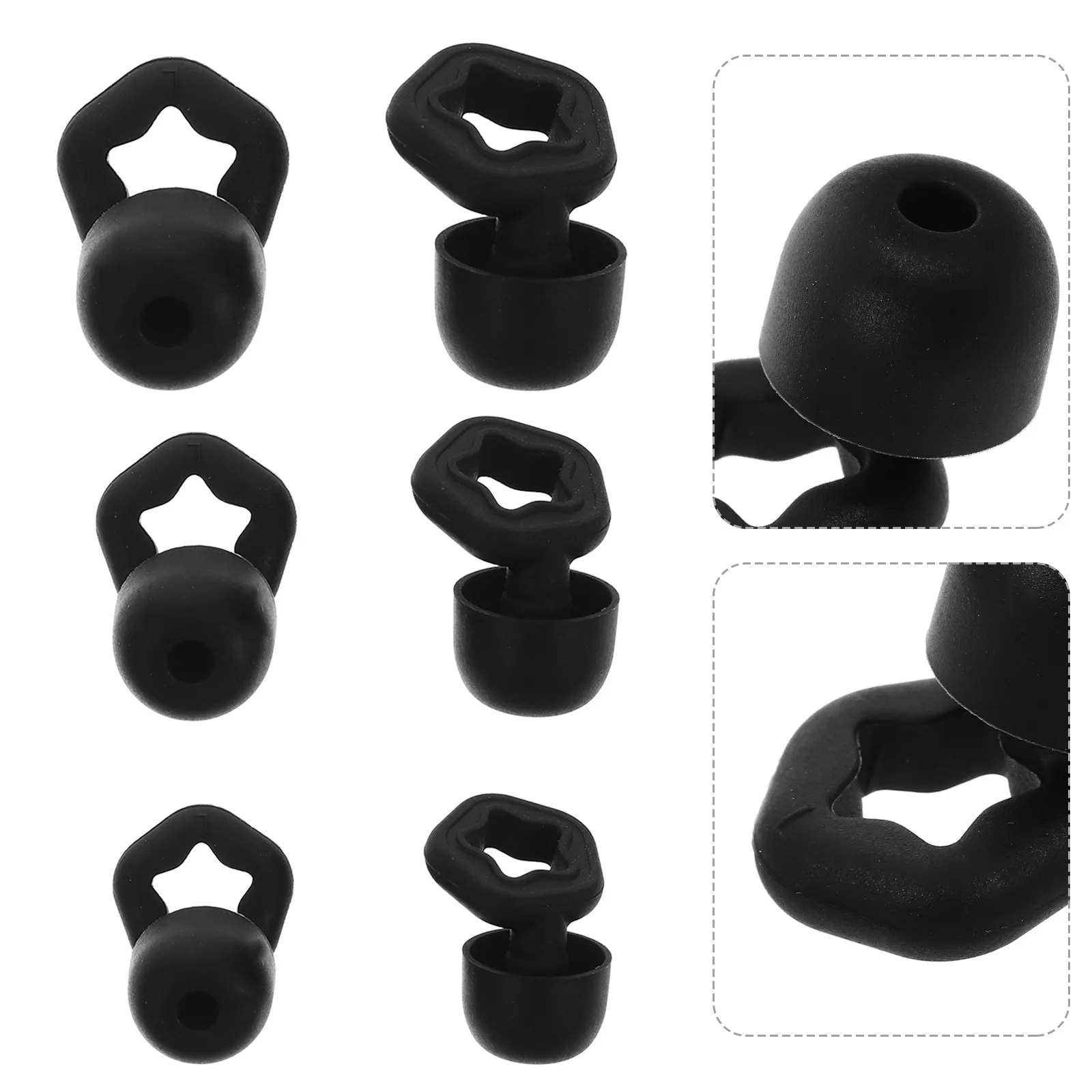 3Pairs Advanced Noise Cancelling Earplugs Silicone Reusable for Sleeping Studying Traveling Concentration Sound Blocking
3Pairs Advanced Noise Cancelling Earplugs Silicone Reusable for Sleeping Studying Traveling Concentration Sound Blocking