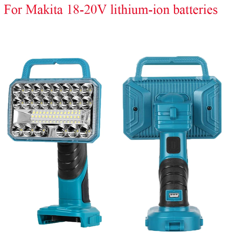 Portable Handheld Cordless LED Light Outdoor Camping Torch for Makita/DeWalt/Bosch/Black&Decker/Craftsman/Ryobi 18/20V Batteries
Portable Handheld Cordless LED Light Outdoor Camping Torch for Makita/DeWalt/Bosch/Black&Decker/Craftsman/Ryobi 18/20V Batteries