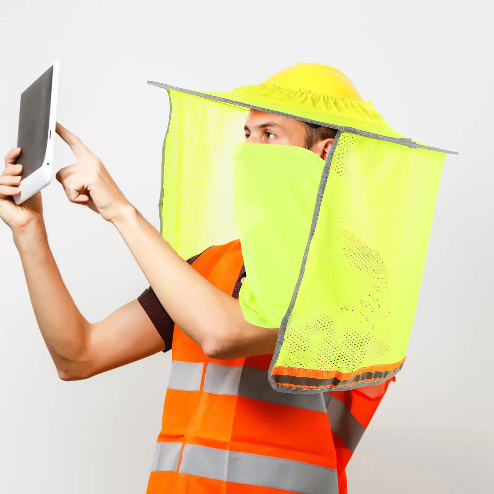 Hard Hat Sun Shade Neck Shield Adjustable Elastic Band Breathable Mesh Full Brim Construction Hat Cover Uv Protection Neck Shade
Hard Hat Sun Shade Neck Shield Adjustable Elastic Band Breathable Mesh Full Brim Construction Hat Cover Uv Protection Neck Shade