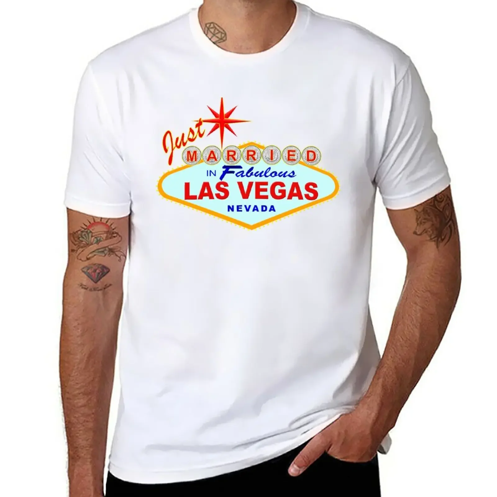 New Just Married in Fabulous Las Vegas T-Shirt anime figures customs mens designer t shirt
New Just Married in Fabulous Las Vegas T-Shirt anime figures customs mens designer t shirt
