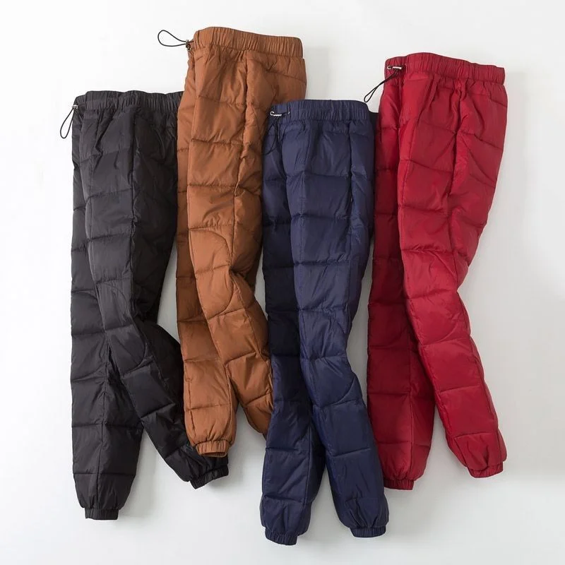Women's Winter Thiened High Waist Slim Fit Casual Sports Pants Du down Cotton Trousers Outdoor Wear Warm Couple's Clothes
Women's Winter Thiened High Waist Slim Fit Casual Sports Pants Du down Cotton Trousers Outdoor Wear Warm Couple's Clothes