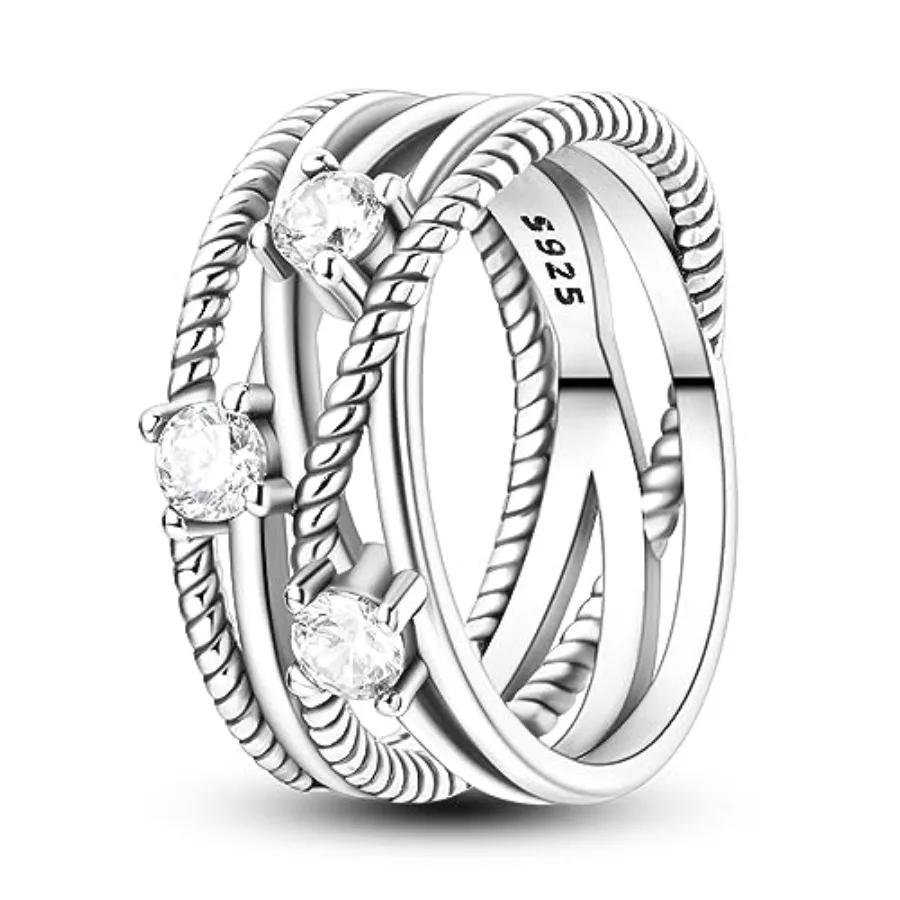NARMO 925 Sterling Silver Rings for Women Evil Eyes Rings Cubic Rings Simple Stackable Finger Rings Engagement Ring Personality
NARMO 925 Sterling Silver Rings for Women Evil Eyes Rings Cubic Rings Simple Stackable Finger Rings Engagement Ring Personality