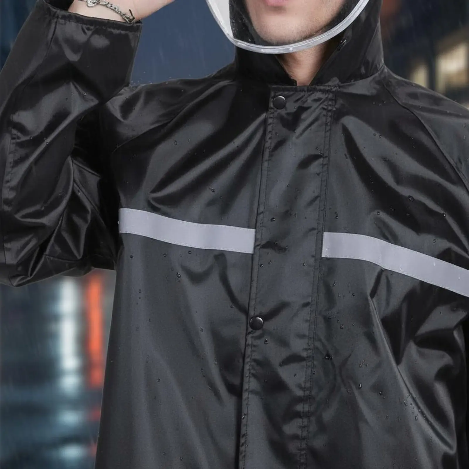 Rain Jacket and Pants Set Windproof Two-Piece Waterproof Suit Robust Duty Rain Suit Vented Waterproof Jacket and Bibs Mesh
Rain Jacket and Pants Set Windproof Two-Piece Waterproof Suit Robust Duty Rain Suit Vented Waterproof Jacket and Bibs Mesh