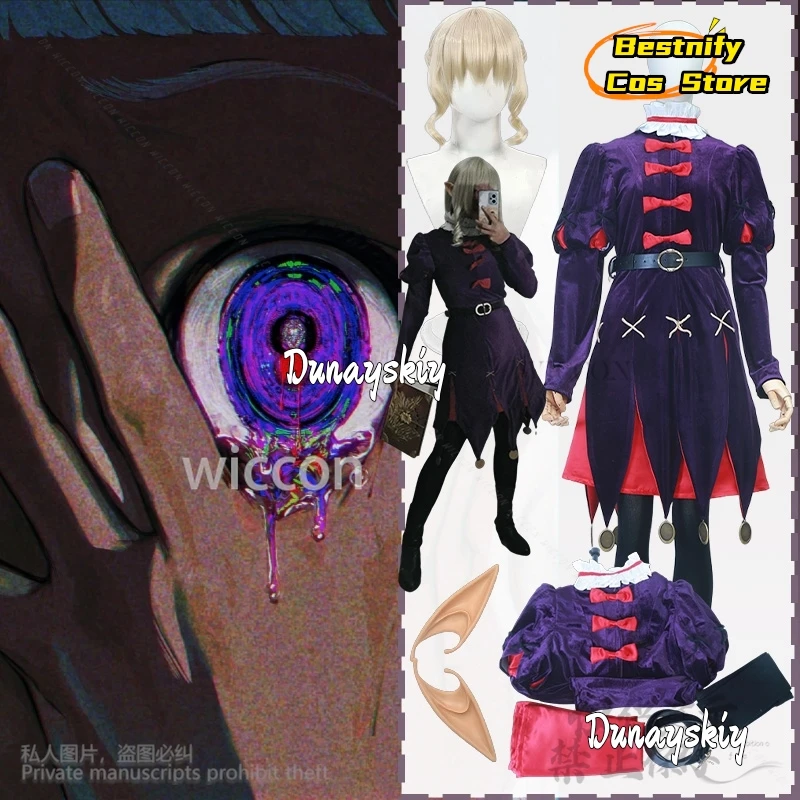 Thistle Cosplay Delicious In Dungeon Anime Costume Magician Deep Purple Uniform Gothic Lolita Y2K Punk Dress Halloween Outfit
Thistle Cosplay Delicious In Dungeon Anime Costume Magician Deep Purple Uniform Gothic Lolita Y2K Punk Dress Halloween Outfit