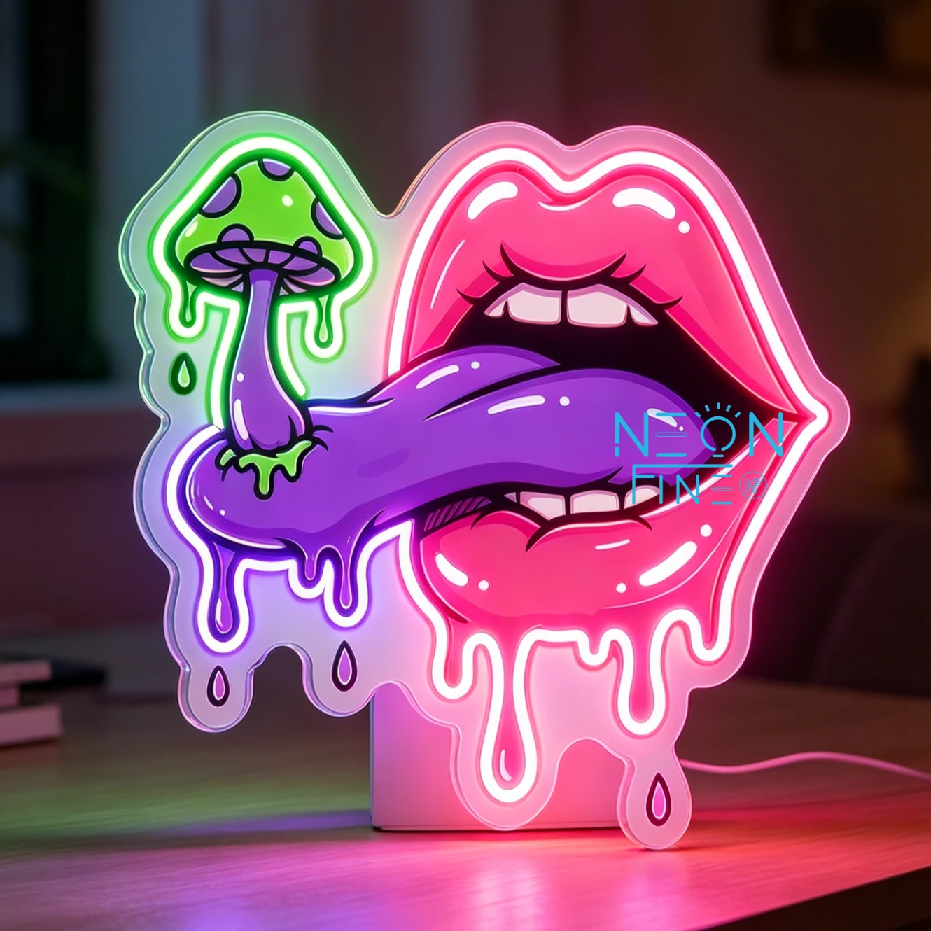 Lips Tongue Neon Sign Drool Mushroom LED Neon Light Sign for Wall Decor LED for KTV Bar Pub Man Cave Bedroom Party Wedding Decor
Lips Tongue Neon Sign Drool Mushroom LED Neon Light Sign for Wall Decor LED for KTV Bar Pub Man Cave Bedroom Party Wedding Decor