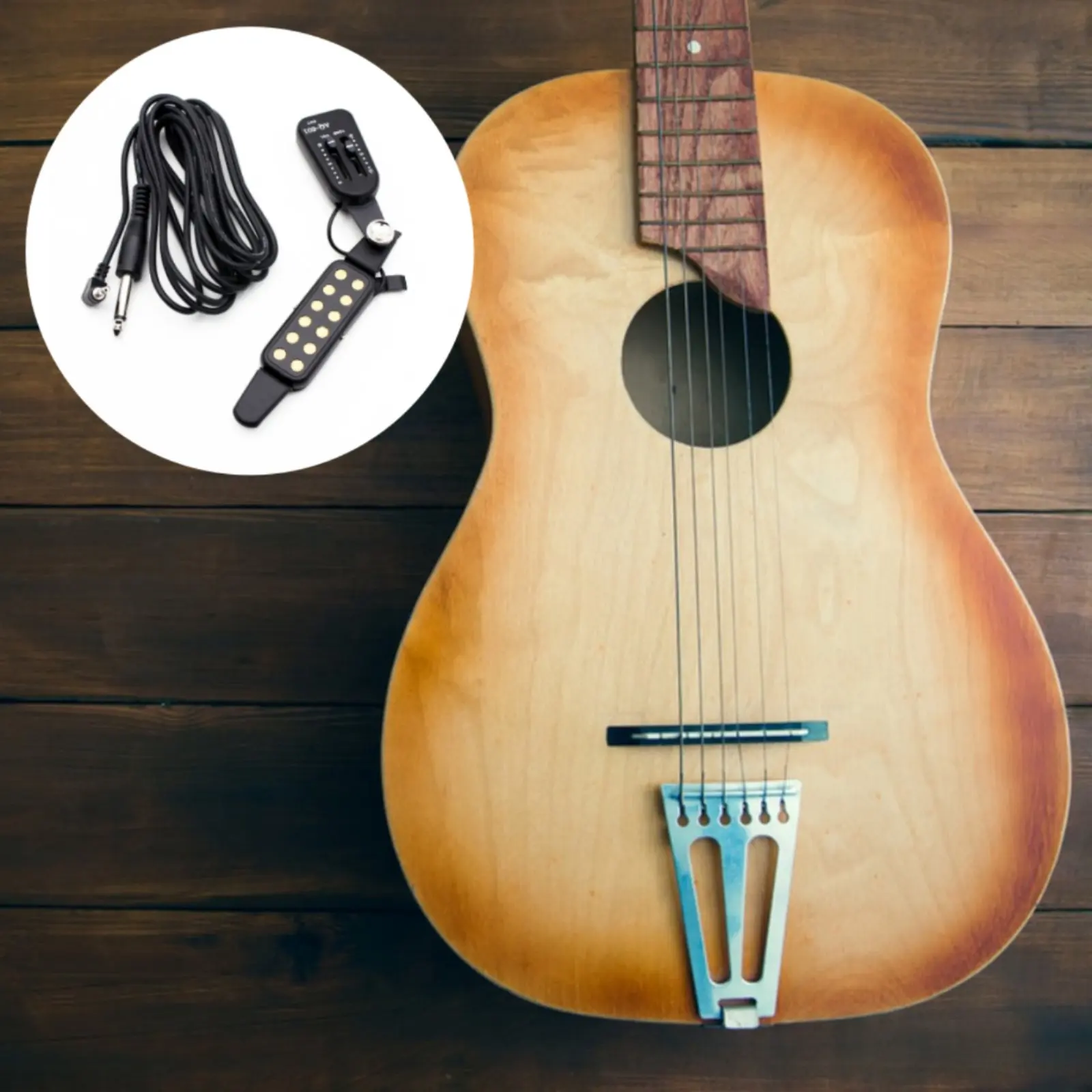 Acoustic Guitar Sound Hole Pickup Volume Control Classical Guitar Sound Hole Pickup for Live Performance, Recording
Acoustic Guitar Sound Hole Pickup Volume Control Classical Guitar Sound Hole Pickup for Live Performance, Recording