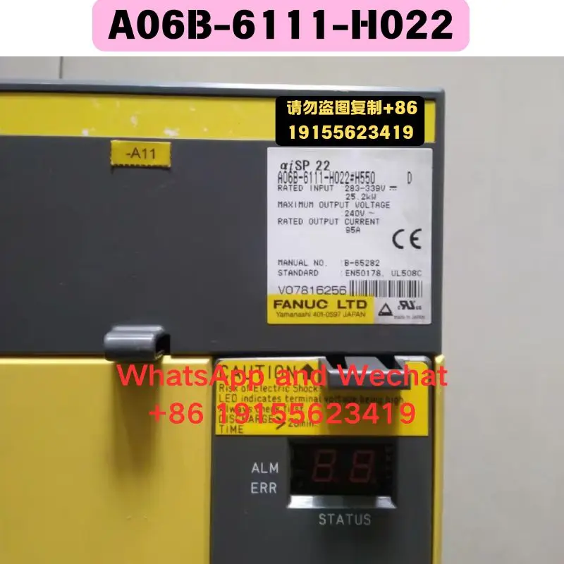 Used OEM disassembled parts A06B-6111-H022 Driver Functional test OK Quick delivery
Used OEM disassembled parts A06B-6111-H022 Driver Functional test OK Quick delivery