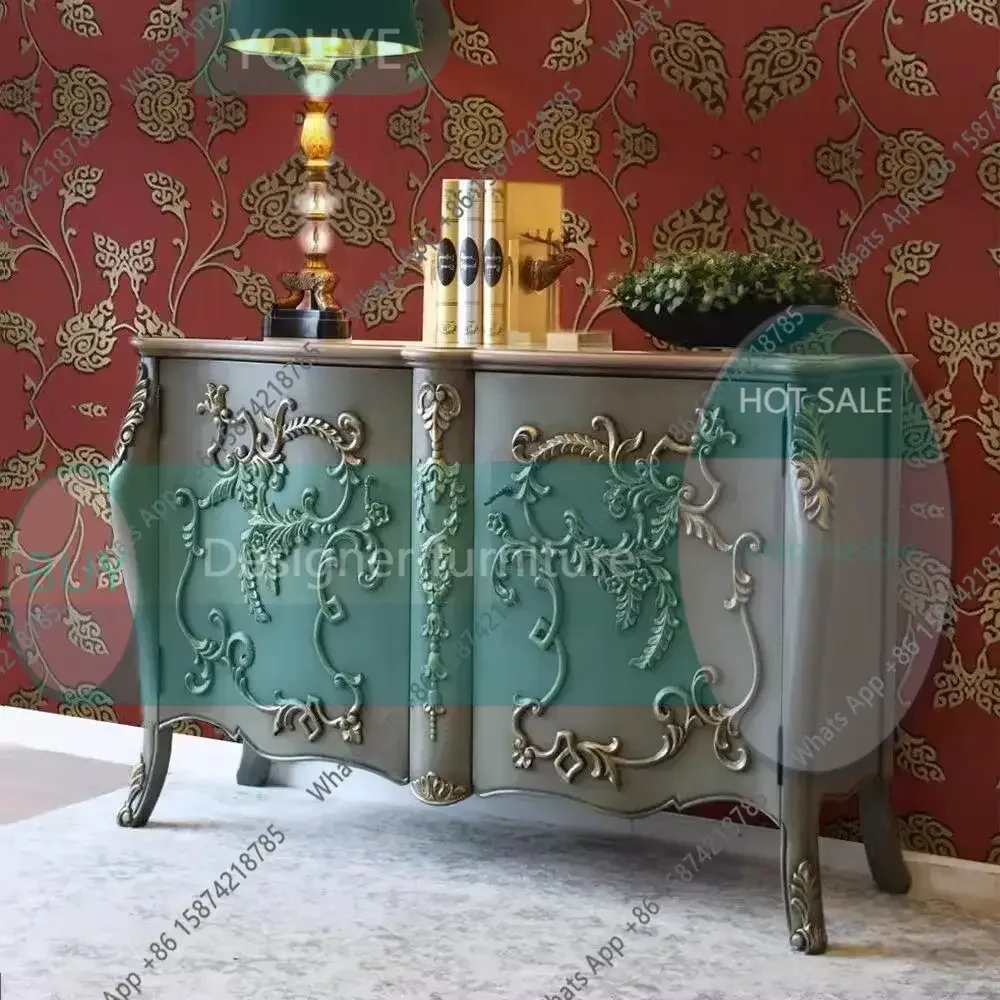 Sc N69 French retro dining side solid wood engraving wall cabinet villa neoclassical medieval style storage engraved cabinet-1
Sc N69 French retro dining side solid wood engraving wall cabinet villa neoclassical medieval style storage engraved cabinet-1