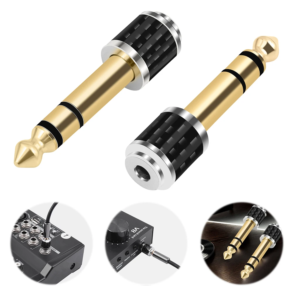 1/2 Pcs 1/4inch To 1/8inch Stereo Headphone Adapter Male To Female 6.35mm To 3.5mm Headphone Adapter for Amplifier Mixer Guitar
1/2 Pcs 1/4inch To 1/8inch Stereo Headphone Adapter Male To Female 6.35mm To 3.5mm Headphone Adapter for Amplifier Mixer Guitar