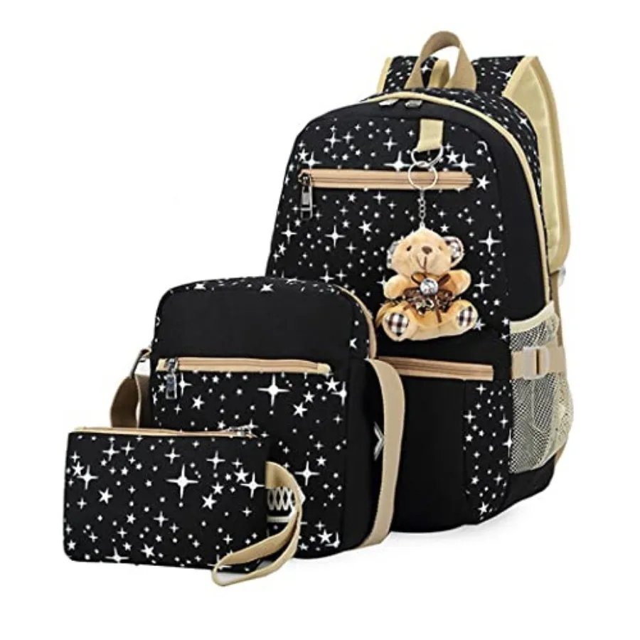 Star Print Backpacks Set for Girls School Elementary, Primary Girls Backpacks School Bags, 3 Pieces, with Crossbody Bag
Star Print Backpacks Set for Girls School Elementary, Primary Girls Backpacks School Bags, 3 Pieces, with Crossbody Bag