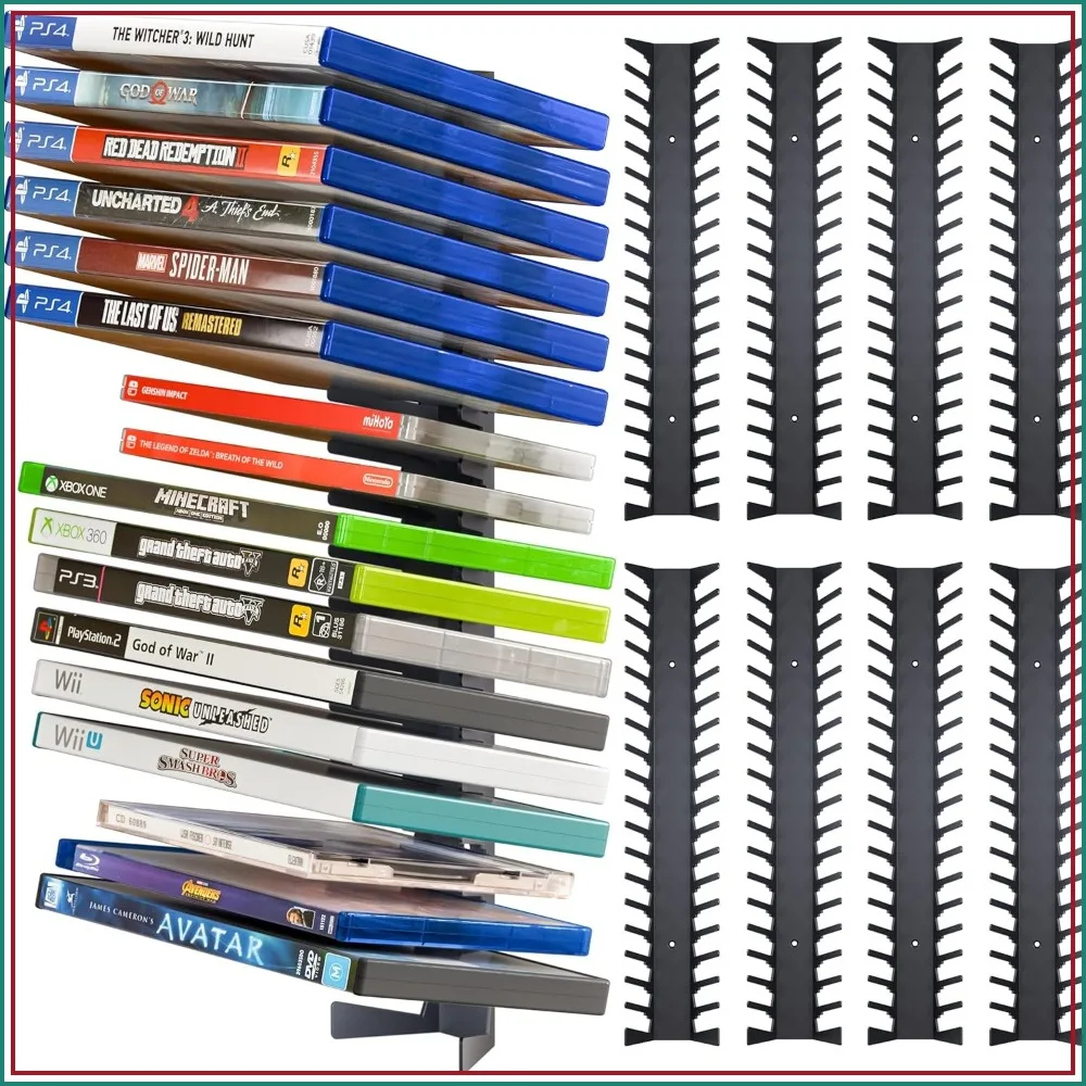 Metal Wall Mounted Video Game Storage Shelves for PS, Xbox, Switch, 8-Pack
Metal Wall Mounted Video Game Storage Shelves for PS, Xbox, Switch, 8-Pack
