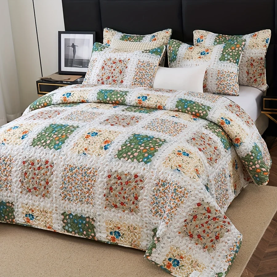 2/3pcs Quilt Set Queen King Twin Full Size Women Mother Valentine Day Gift, Lightweight Floral Patchwork Comforter Bedding Set,
2/3pcs Quilt Set Queen King Twin Full Size Women Mother Valentine Day Gift, Lightweight Floral Patchwork Comforter Bedding Set,
