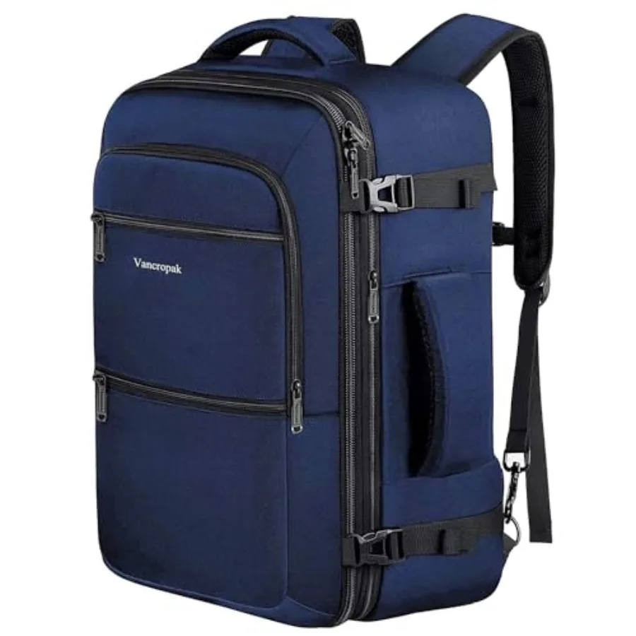 Carry On Backpack, 45L Expandable Extra Travel Backpack, Flight Approved Water Resistant Luggage Suitcase Daypack, Lightweight
Carry On Backpack, 45L Expandable Extra Travel Backpack, Flight Approved Water Resistant Luggage Suitcase Daypack, Lightweight