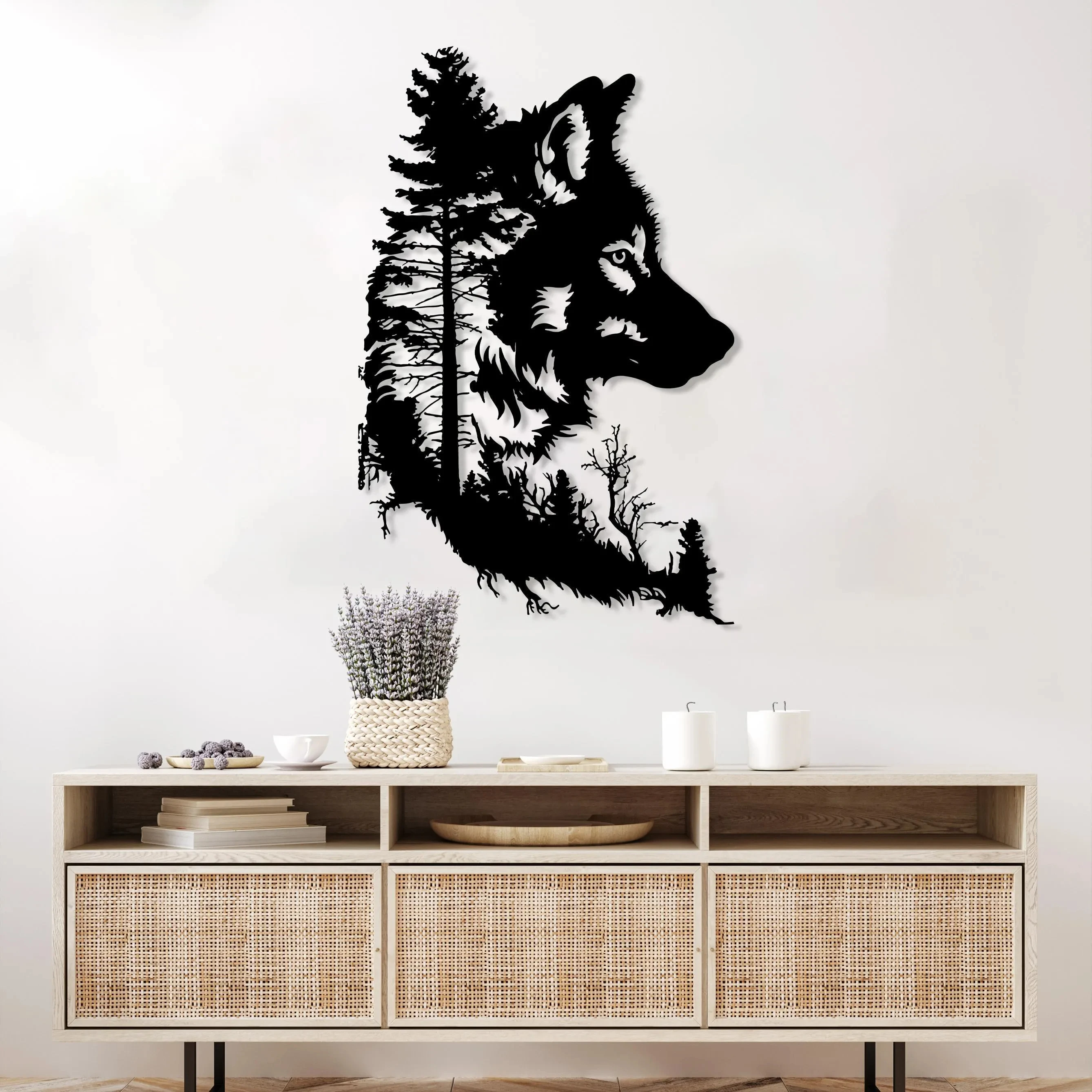 Abstract Tree Wolf Head Metal Wall Art, Rustic Home Decor, Farmhouse Gift, Metal Livingroom Decor, Wolf Decor Gift
Abstract Tree Wolf Head Metal Wall Art, Rustic Home Decor, Farmhouse Gift, Metal Livingroom Decor, Wolf Decor Gift