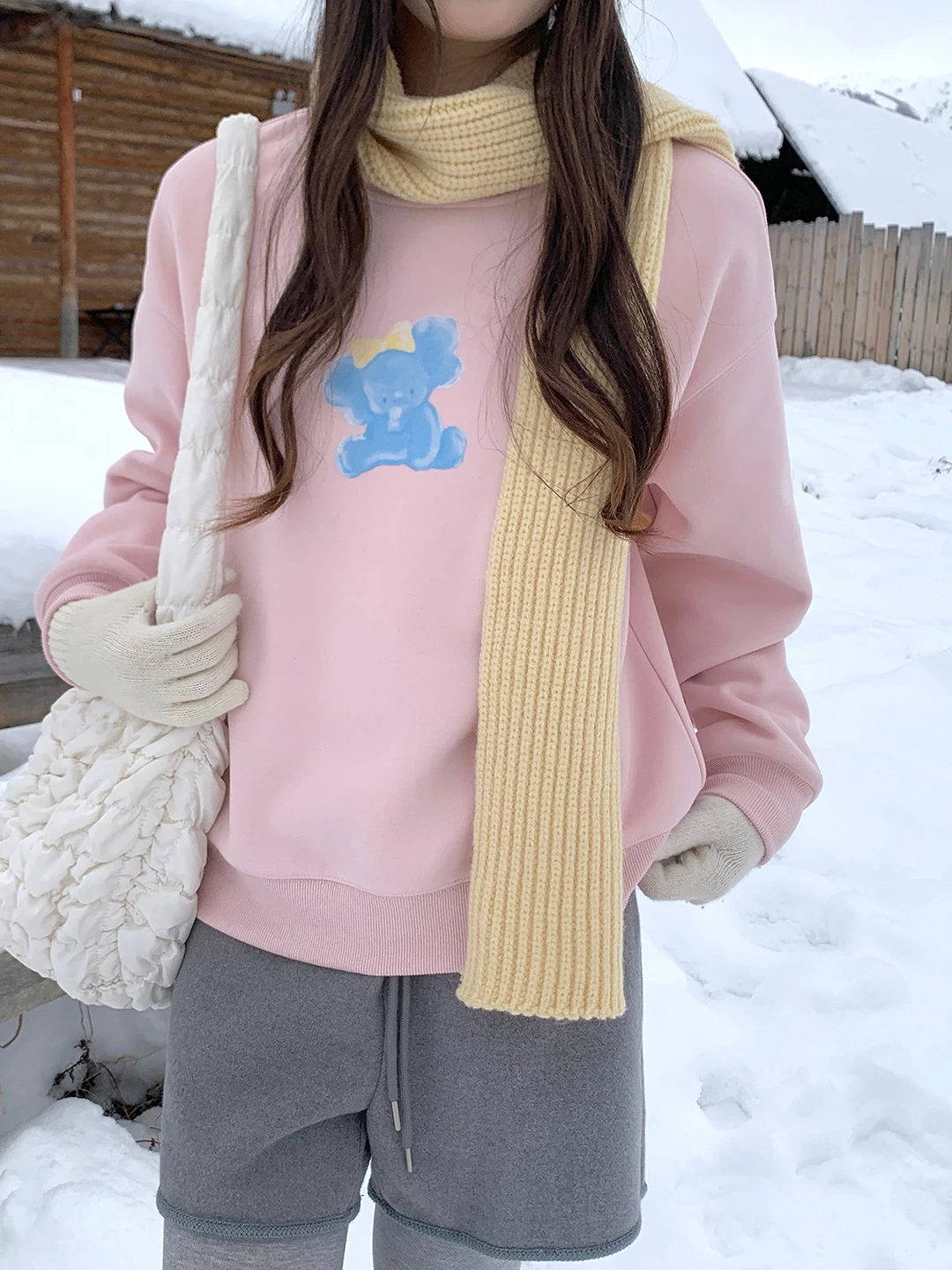 Женский зимний утепленный свитшот Cozydays с розовым принтом, повседневный, универсальный, с круглым вырезом, облегающий, комфортный, свободного кроя
Женский зимний утепленный свитшот Cozydays с розовым принтом, повседневный, универсальный, с круглым вырезом, облегающий, комфортный, свободного кроя