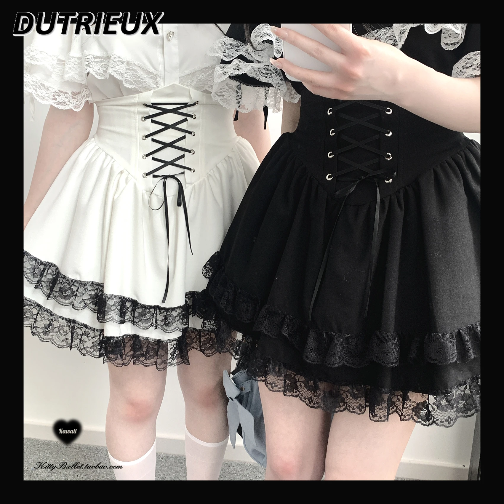 Japanese Mine Skirt Women's Cute Sweet Lace Up Slim High Waist Mini Skirt Student 2024 Summer New Kawalii Short Skirt Faldas
Japanese Mine Skirt Women's Cute Sweet Lace Up Slim High Waist Mini Skirt Student 2024 Summer New Kawalii Short Skirt Faldas