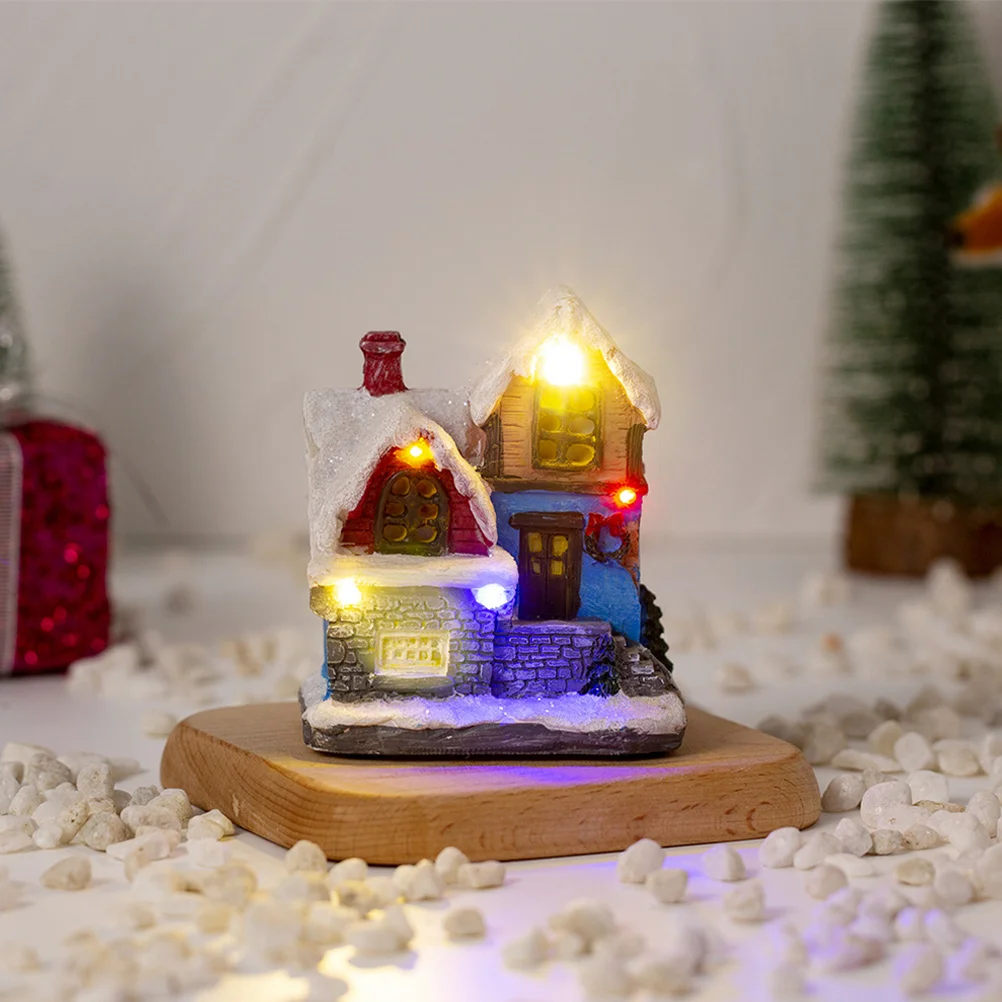 1pc Resin Christmas Miniature Village Decor For Christmas Lighted Miniature Desk Table Shelf Holiday Ornament
1pc Resin Christmas Miniature Village Decor For Christmas Lighted Miniature Desk Table Shelf Holiday Ornament
