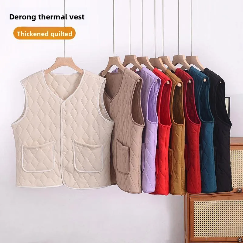 Thiened Fce Women's Vest Autumn Winter Sle Warmth Outerwear Base Layer Large Size oulder Pad Vest Commute Faion
Thiened Fce Women's Vest Autumn Winter Sle Warmth Outerwear Base Layer Large Size oulder Pad Vest Commute Faion