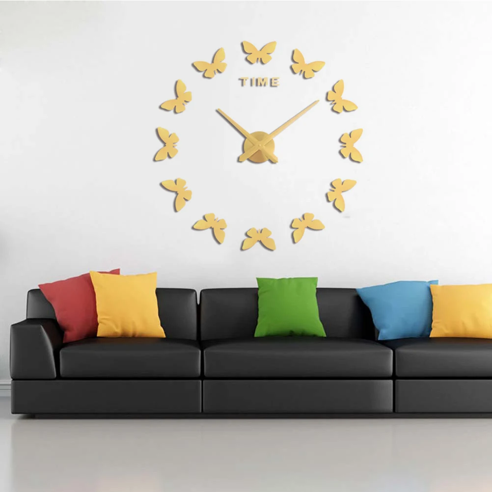 Acrylic Wall Clock Silent Round Dial Decorative Butterfly Pattern Easy Bedroom Living Office Cafe Hotel Garden
Acrylic Wall Clock Silent Round Dial Decorative Butterfly Pattern Easy Bedroom Living Office Cafe Hotel Garden