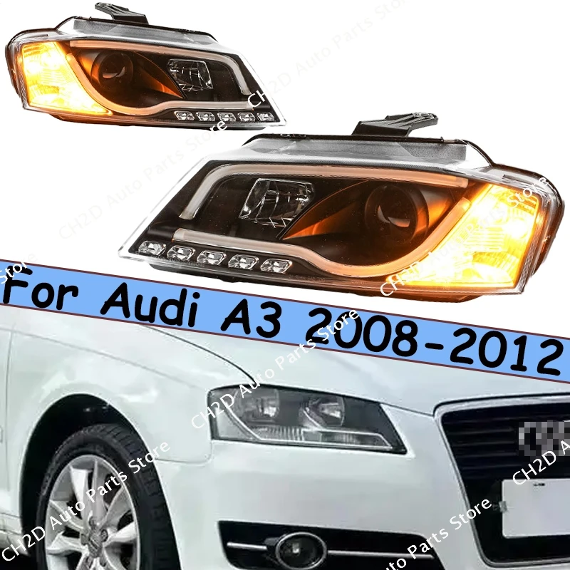 Headlights LED Turn Signal High Beam Angel Eye Projector Lens Near light low beam Audi Auto Parts For Audi A3 2008-2012
Headlights LED Turn Signal High Beam Angel Eye Projector Lens Near light low beam Audi Auto Parts For Audi A3 2008-2012