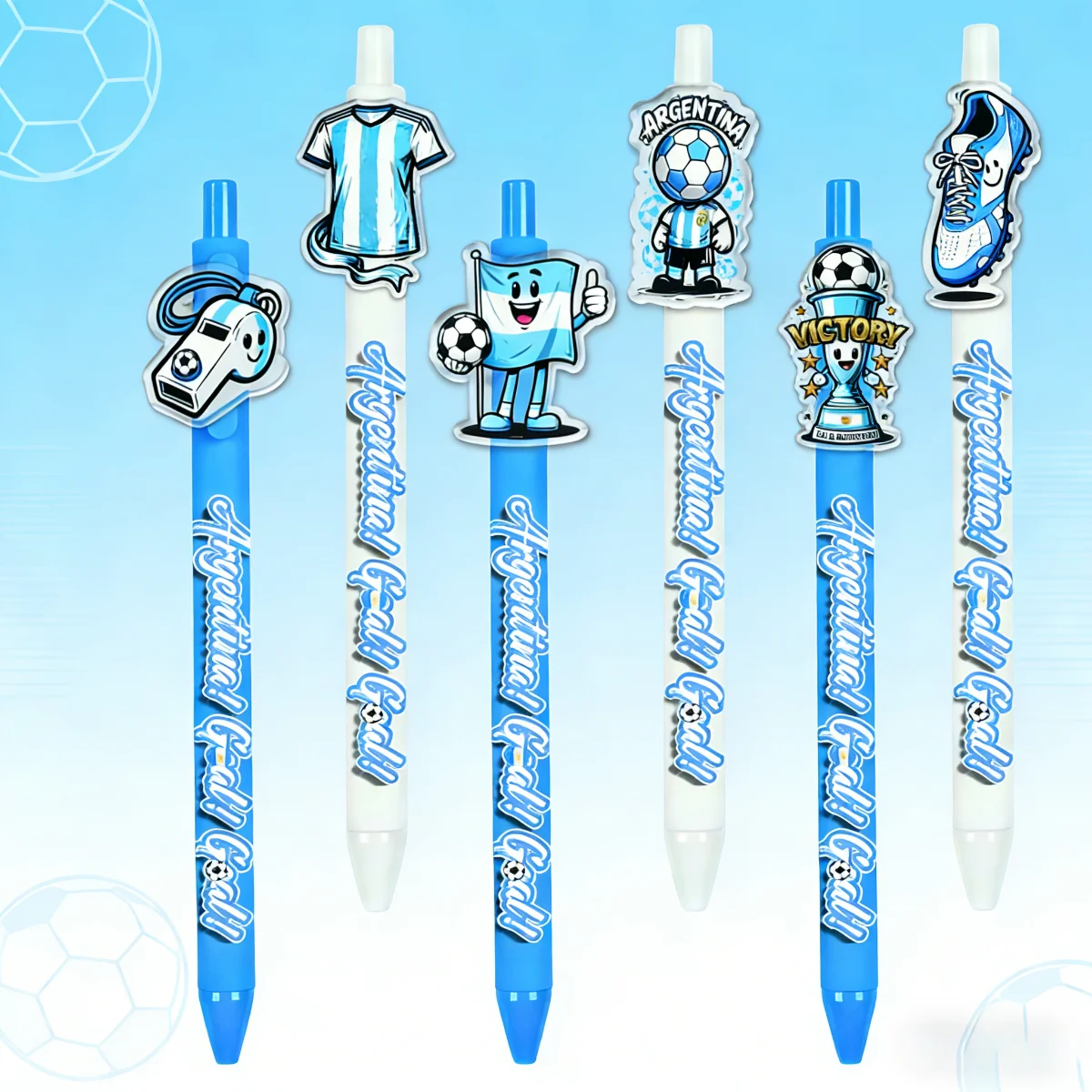 12PCS/24PCS Argentina Football Team 2026 World Cup Creative Design Ballpoint Pens Portable Office Stationery for Students
12PCS/24PCS Argentina Football Team 2026 World Cup Creative Design Ballpoint Pens Portable Office Stationery for Students