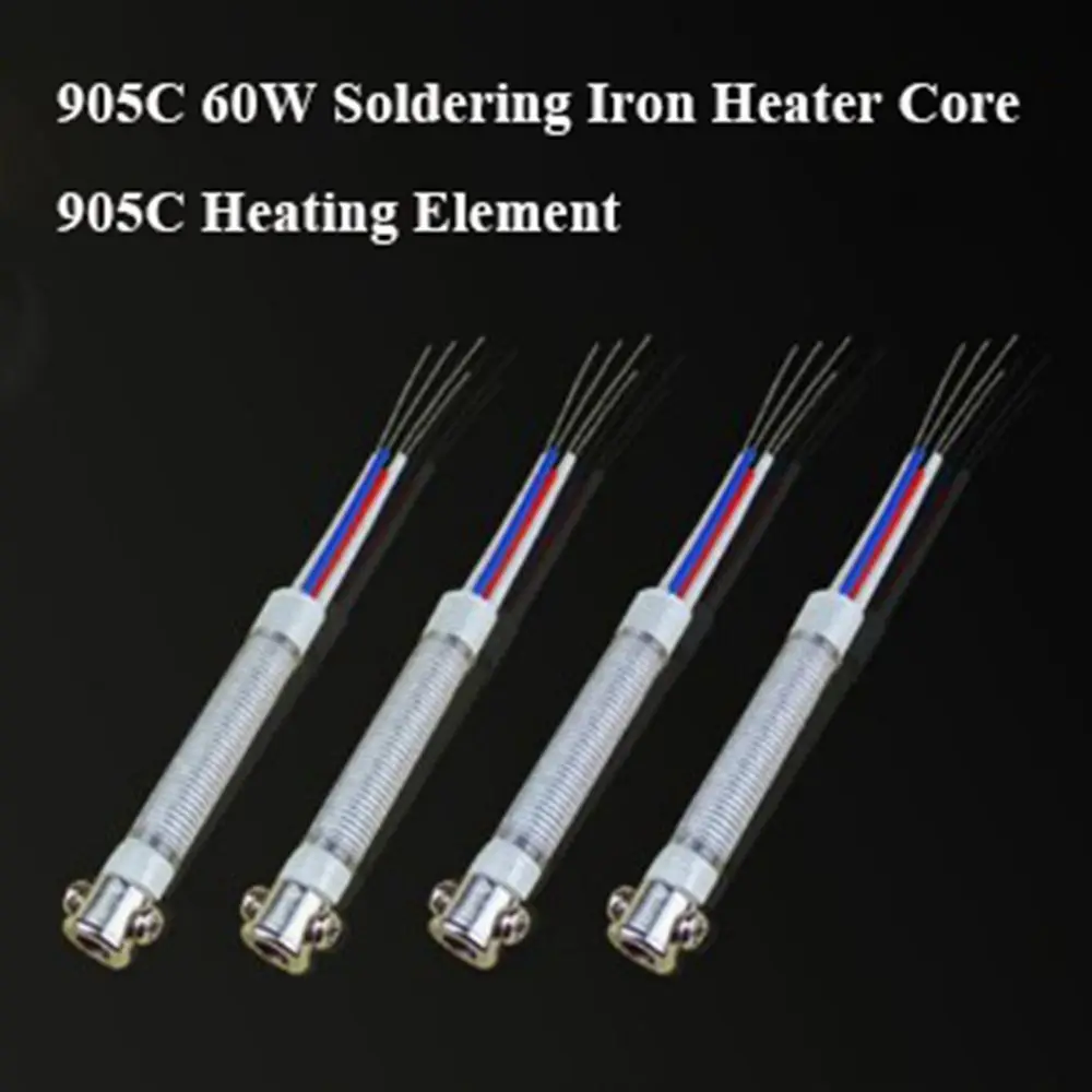 New 905C 60W Soldering Iron Heater Core 230/110V 200-480℃ 4 Wire Adapter Ceramics 905C Heating Element
New 905C 60W Soldering Iron Heater Core 230/110V 200-480℃ 4 Wire Adapter Ceramics 905C Heating Element