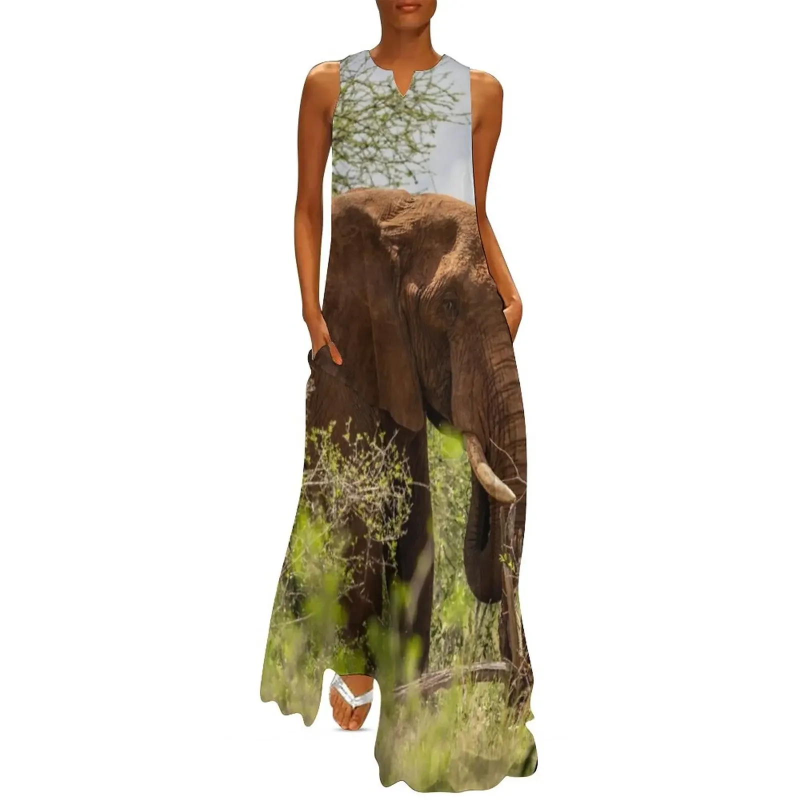 African Elephant #1 Long Dress beach dress women's summer dresses 2025 chic and elegant woman dress
African Elephant #1 Long Dress beach dress women's summer dresses 2025 chic and elegant woman dress