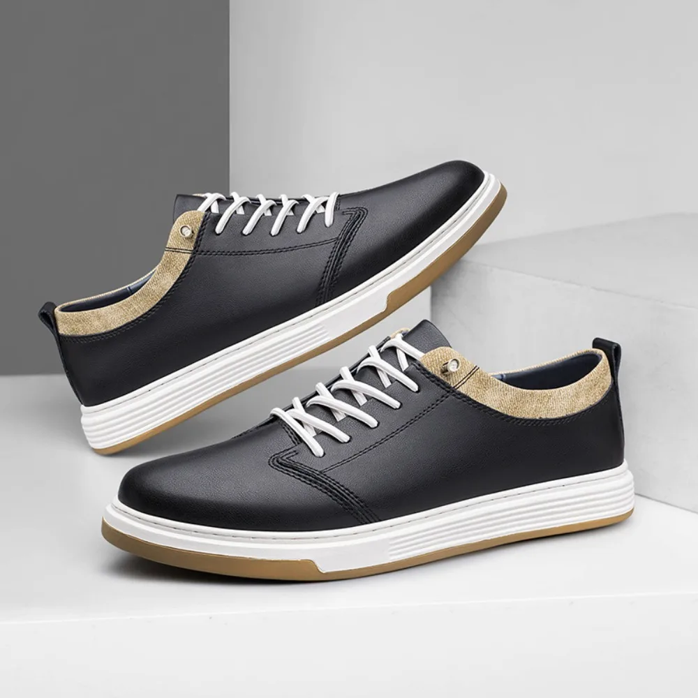 White Men's Casual Shoes Genuine Leather Male Sneakers Comfortable Skateboard Footwear Man Outdoor Walking Shoes Tenis Masculino
White Men's Casual Shoes Genuine Leather Male Sneakers Comfortable Skateboard Footwear Man Outdoor Walking Shoes Tenis Masculino
