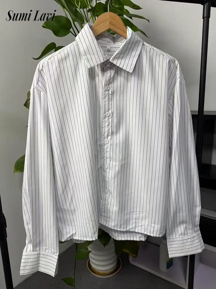 Streetwear Fashionable Mens Shirts Striped Printed Long Sleeve Button-up Turn-down Collar Shirt Men's 2025 Autumn Short Shirts
Streetwear Fashionable Mens Shirts Striped Printed Long Sleeve Button-up Turn-down Collar Shirt Men's 2025 Autumn Short Shirts