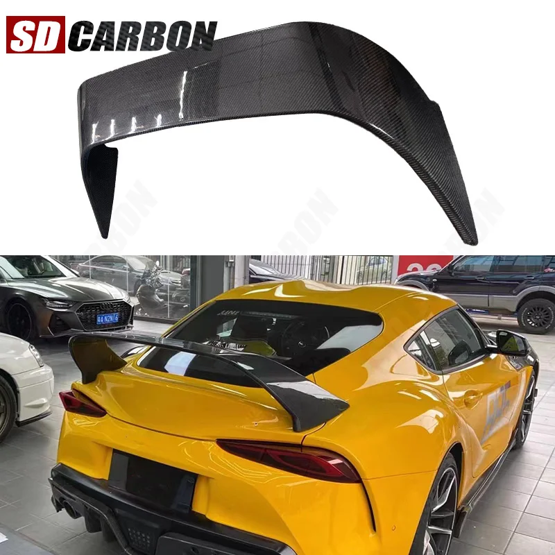 Для Toyota Supra A90 A91 MK5 2019 + спойлер из углеродного волокна, хвостовые плавники, задний спойлер багажника, направляющее крыло, заднее крыло, автомобильные аксессуары
Для Toyota Supra A90 A91 MK5 2019 + спойлер из углеродного волокна, хвостовые плавники, задний спойлер багажника, направляющее крыло, заднее крыло, автомобильные аксессуары