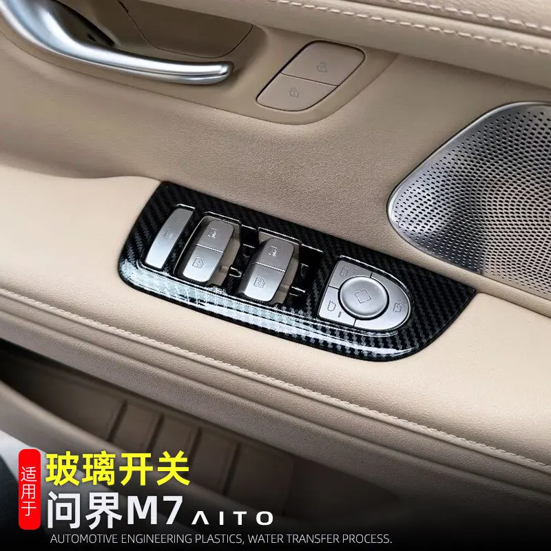 Car Window Glass Lift Button Decoration Panel Trim Decoration Cover For Aito M7 2024
Car Window Glass Lift Button Decoration Panel Trim Decoration Cover For Aito M7 2024